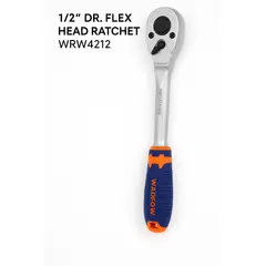 WADFOW - Manilla de Carraca Flexible 1/2” 72 Dientes WRW4212 – Mango Antideslizante