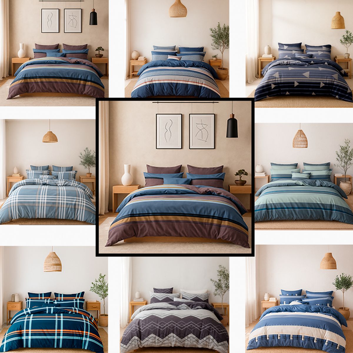 ARMONIA - Sábana 2 Plazas 800 Hilos Diseño Americano 837G 7EF