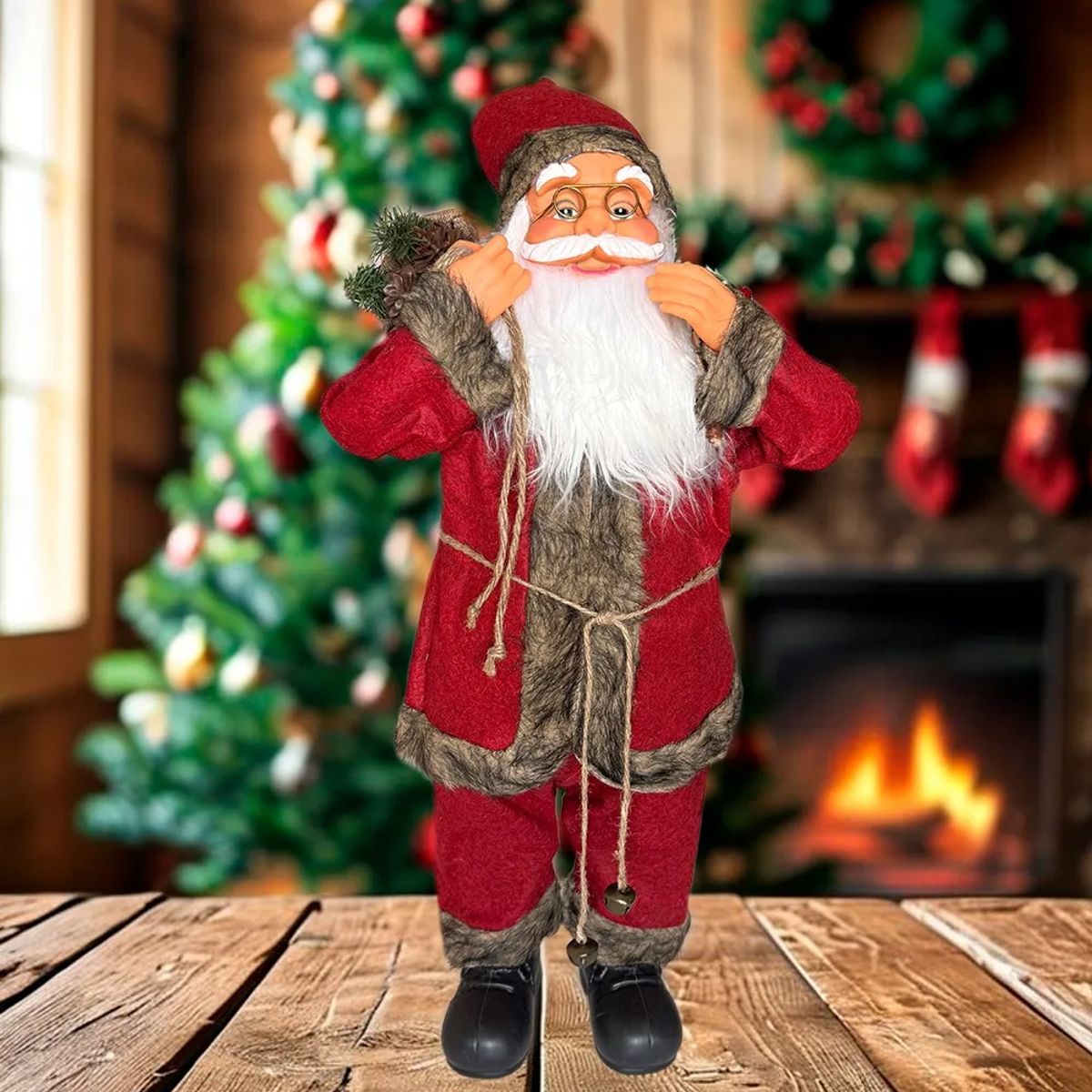 NO LOGO - Viejo Pascuero 60cm Decoración Navidad