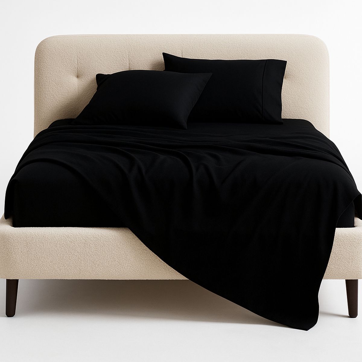 ARMONIA - Sábana 2 Plazas 800 Hilos Liso Amarillo v10 7EF