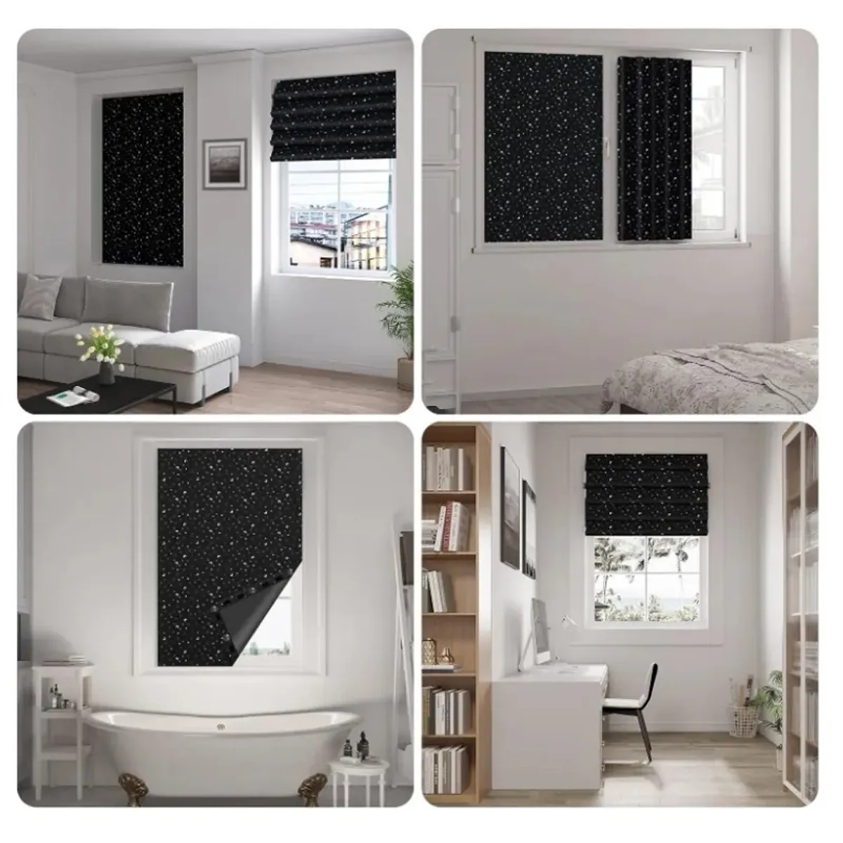 GENERICO - 100% Cortinas Blackout 420d Revestidas De Plata 145×2m