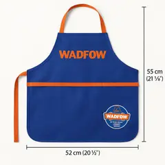 WADFOW - Delantal Porta Herramientas WTG6102 Azul con Bolsillos Reforzados