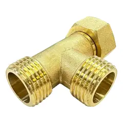 GENERICO - Conector Tipo T Macho Hembra Rosca 12 He He Hi Derivación