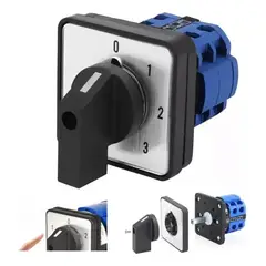 GENERICO - Selector Pacco 3 Posiciones 20a Conmutador 3polo Tetrapolar