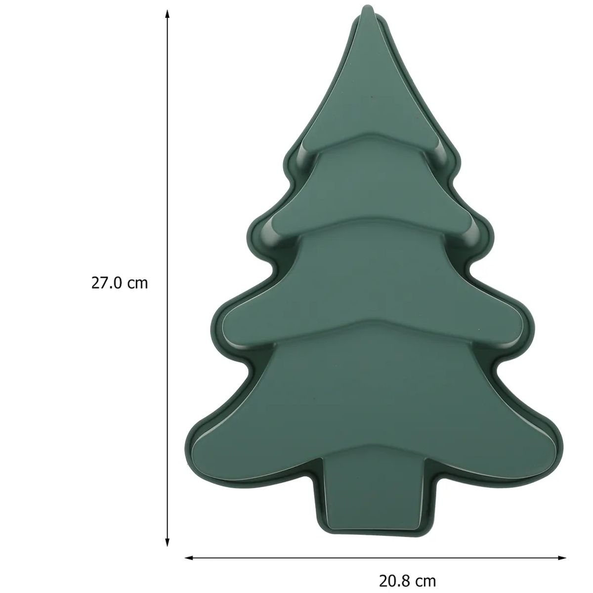 GENERICO - Molde grande de silicona forma Arbol navideño