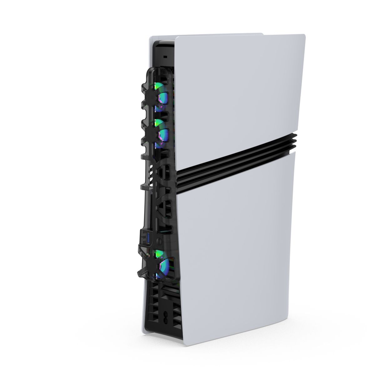 DOBE - DOBE Ventilador para PS5 Slim - Enfriamiento INTELIGENTE, 3 Modos, Luz RGB  Color Negro