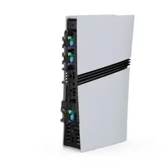 DOBE - Ventilador para PS5 Slim - Enfriamiento INTELIGENTE, 3 Modos, Luz RGB Color Negro