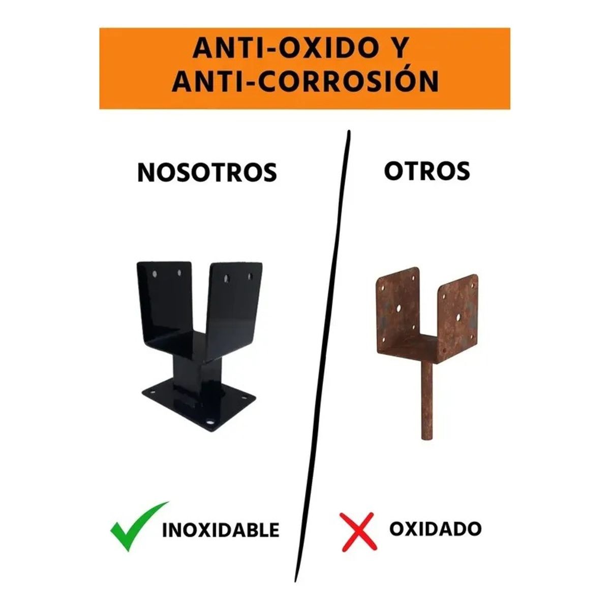 GENERICO - Soporte Para Pilar Poste De Cenador Y Cobertizo 4x4 Pulgadas