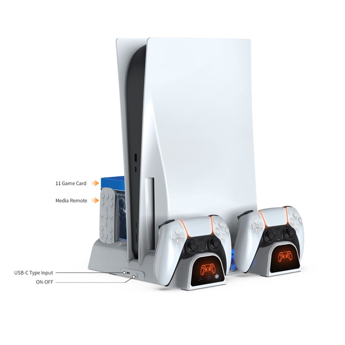 DOBE - DOBE Base de Carga y Enfriamiento para PS5PS5 Slim PS5 Pro  Color blanco