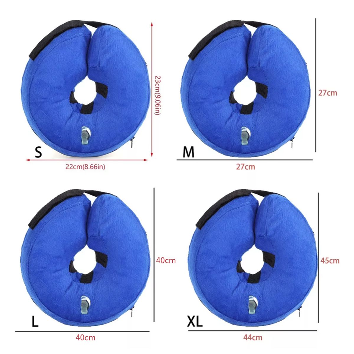 KINDA NICE - Collar Hinchable Antimordeduras Para Mascotas M