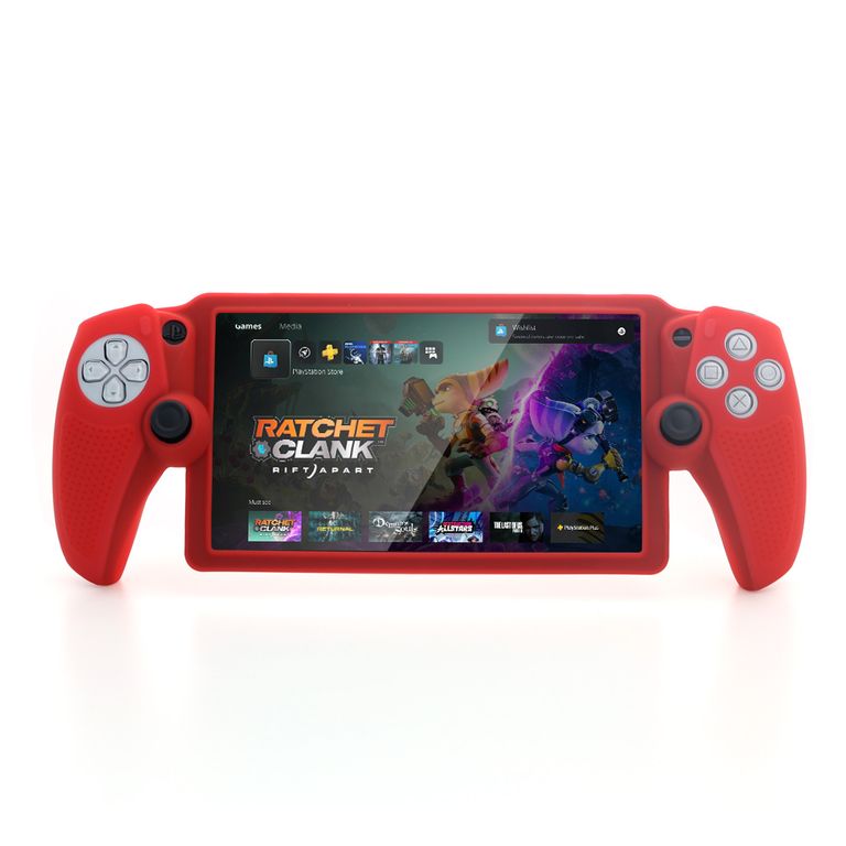 DOBE Funda de Silicona Suave para PS5 control Portátil Color Rojo