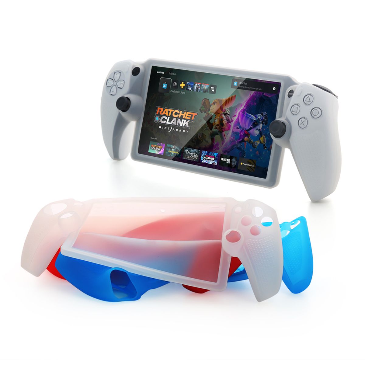 DOBE - DOBE Funda de Silicona Suave para PS5 control Portátil Color Blanco