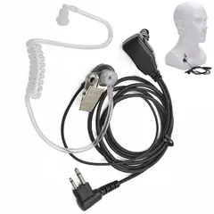 KINDA NICE - Audífono Micrófono Para Radios Motorola Ep-450 Tubo Acústico