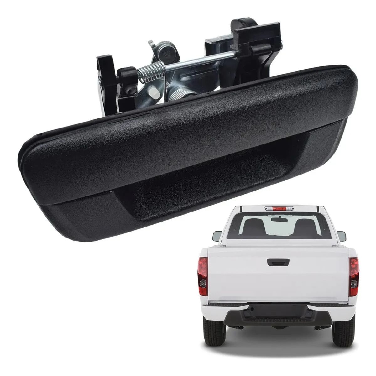 GENERICO - Manilla Portalon Negra Para Isuzu Chevrolet Dmax 2005-2013