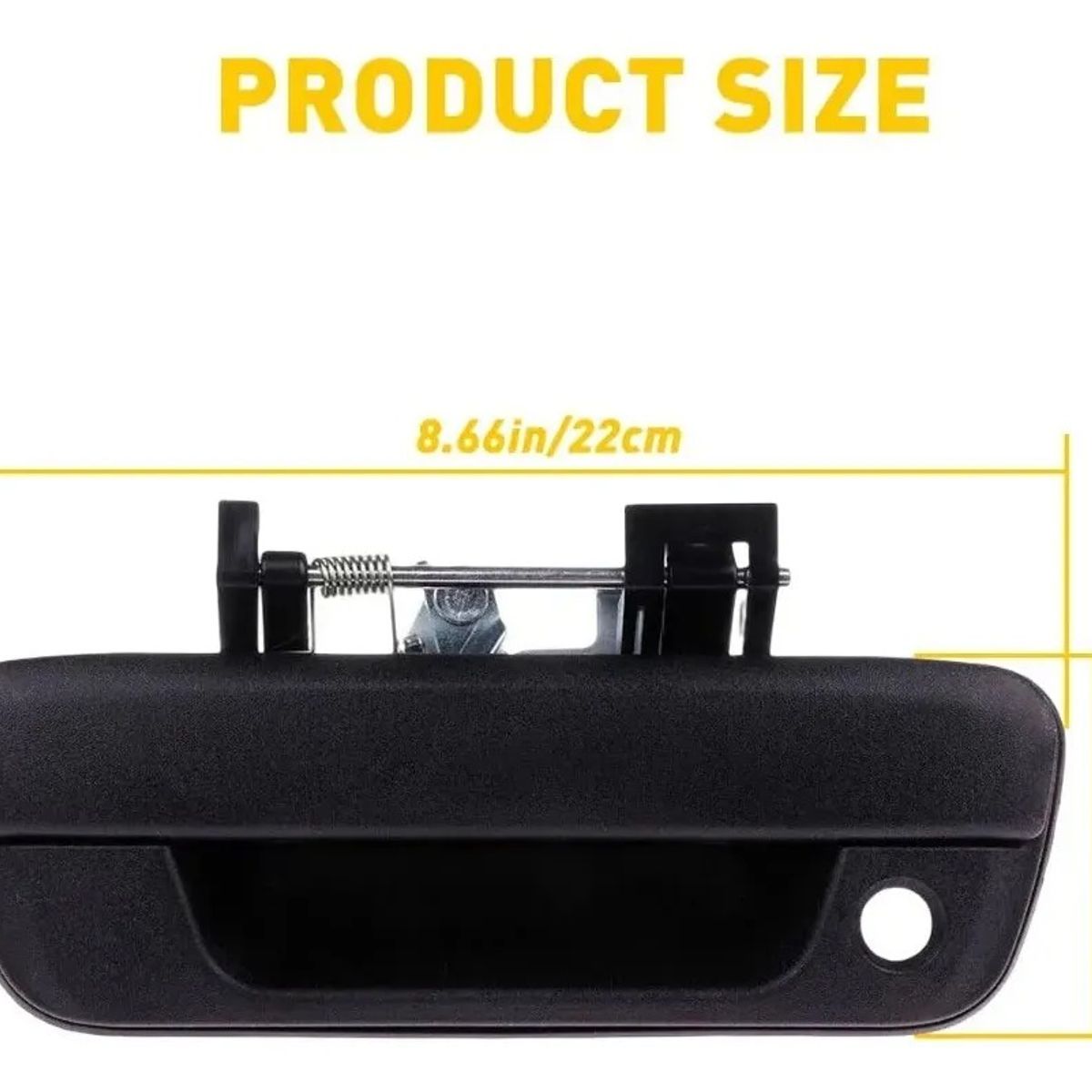 GENERICO - Manilla Portalon Negra Para Isuzu Chevrolet Dmax 2005-2013