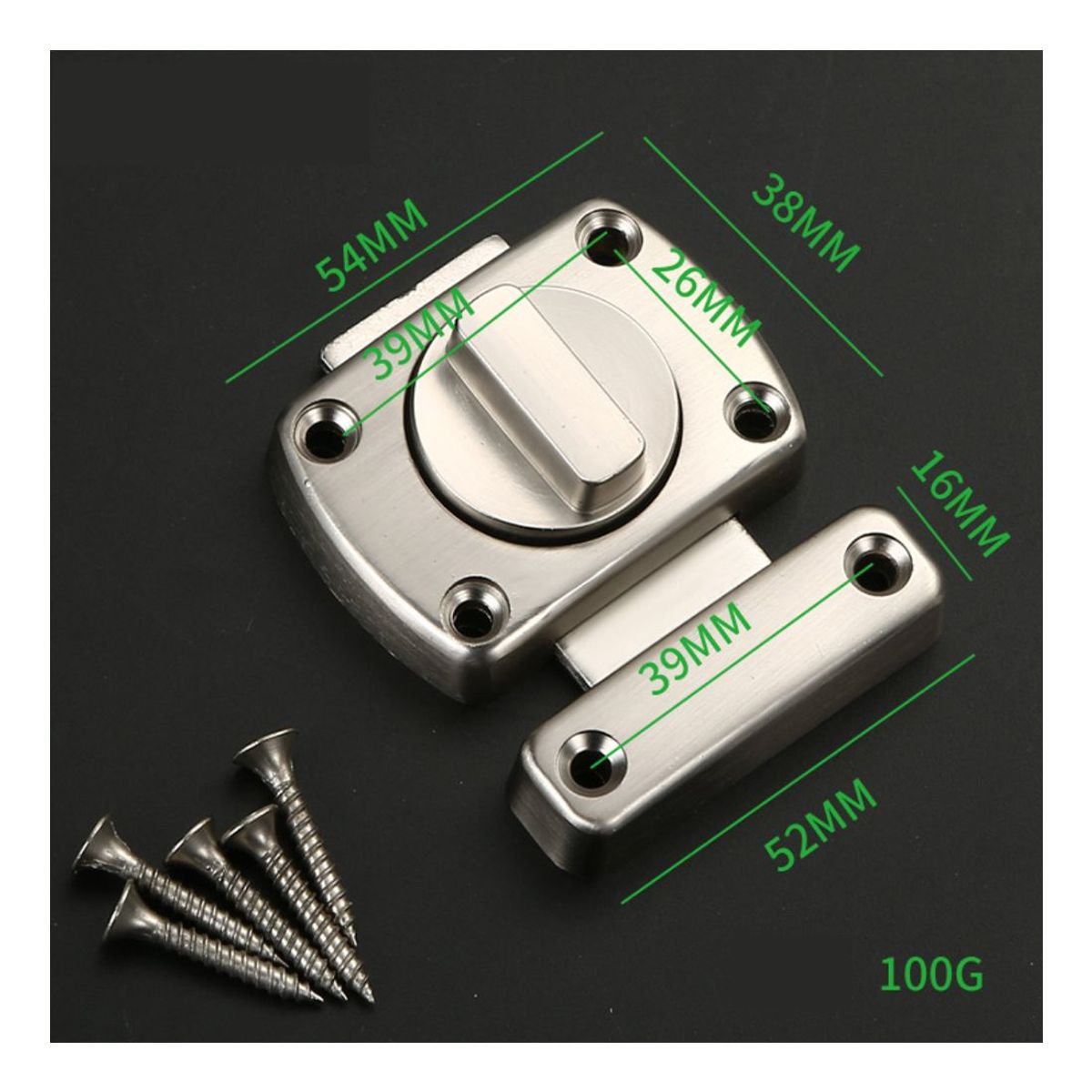 KINDA NICE - 2u Cerraduras De Puerta Para Baño Inodoro Gabinete Turn