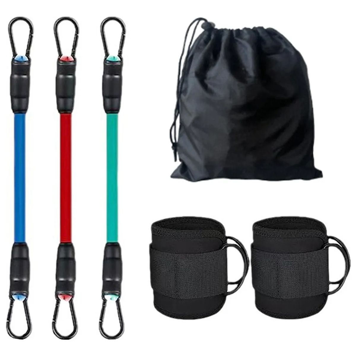 TNAKIEX - Juego De 6 Bandas De Resistencia Para Piernas Y Glúteos - Negro