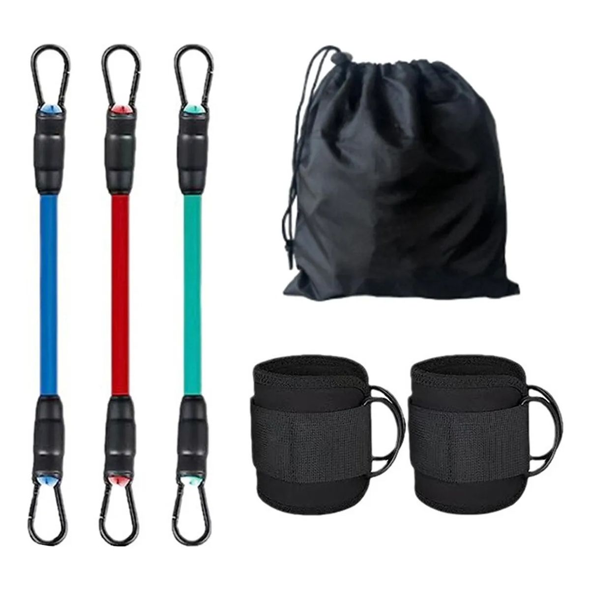 TNAKIEX - Juego De 6 Bandas De Resistencia Para Piernas Y Glúteos - Negro