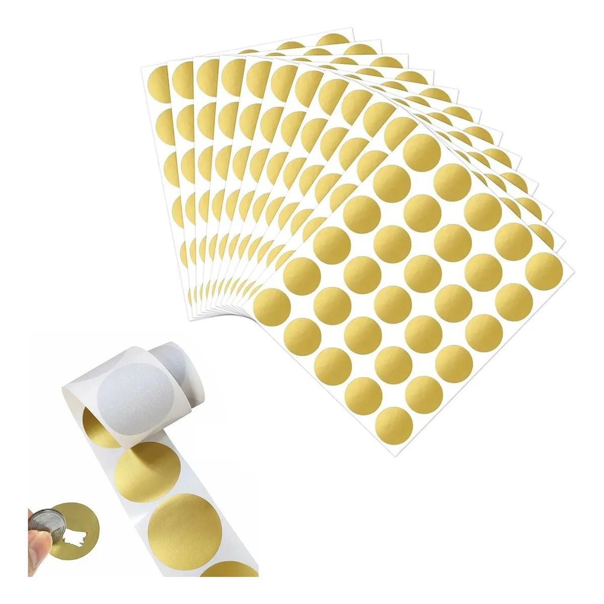 GENERICO - 300 Stickers Raspe Y Gana,etiquetas Autoadhesivas Rascables