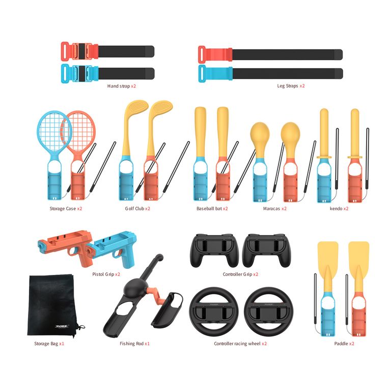 DOBE Kit Deportivo 24 en 1 para Nintendo Switch 2