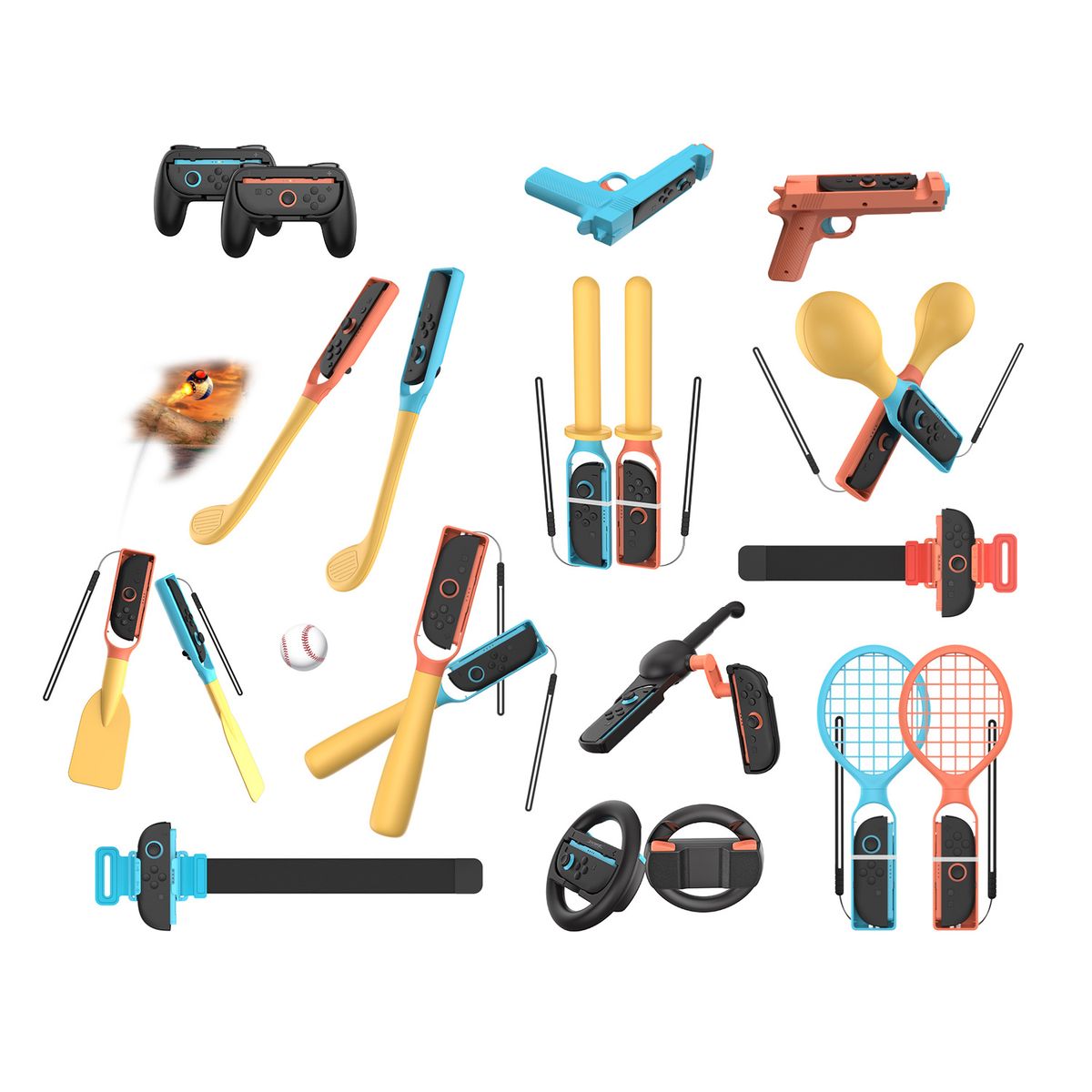 DOBE - DOBE Kit Deportivo 24 en 1 para Nintendo Switch 2