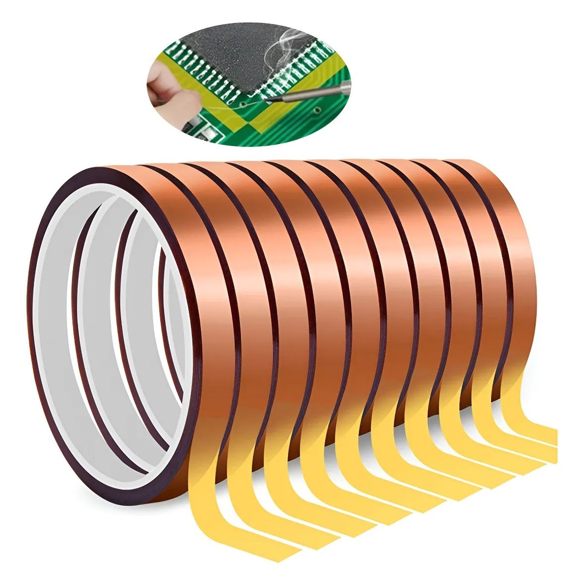 GENERICO - 10 Rollo Cinta Térmica Sublimación 10mm X 33metros
