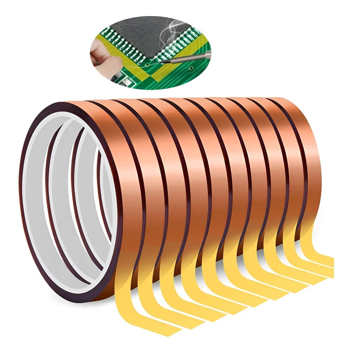 GENERICO - 10 Rollo Cinta Térmica Sublimación 10mm X 33metros