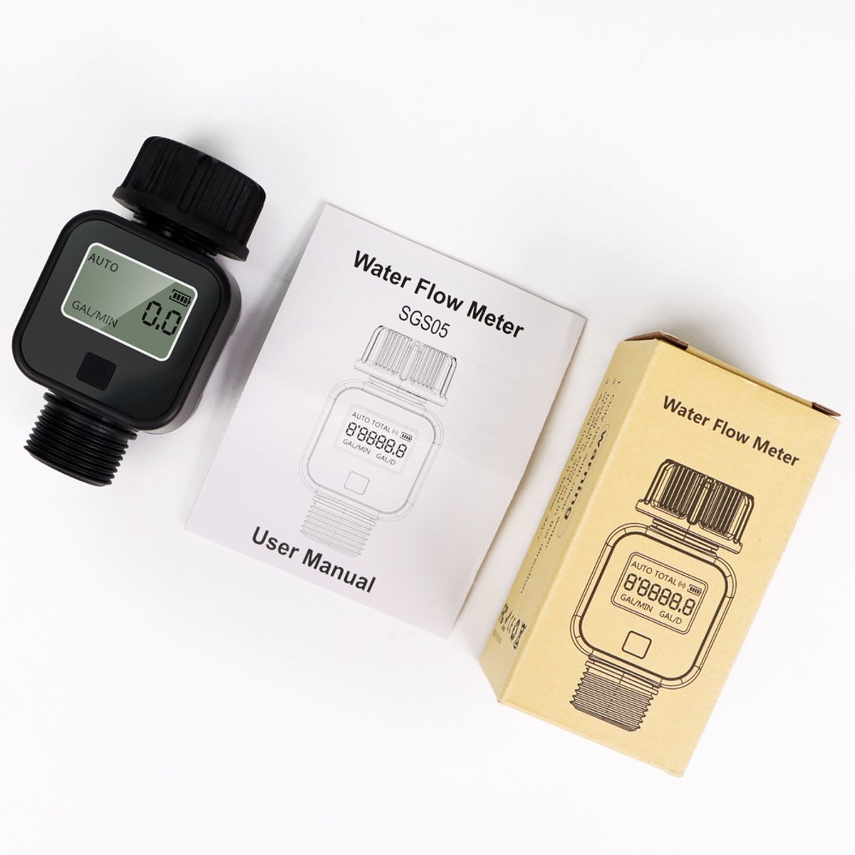 GENERICO - Medidor de agua Digital flujómetro Gal  min y L  min
