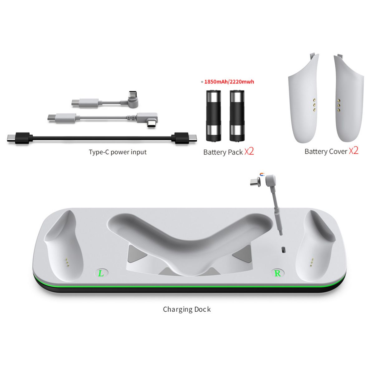 DOBE - DOBE Base de Carga  para Quest 3/3S  Con Bateria