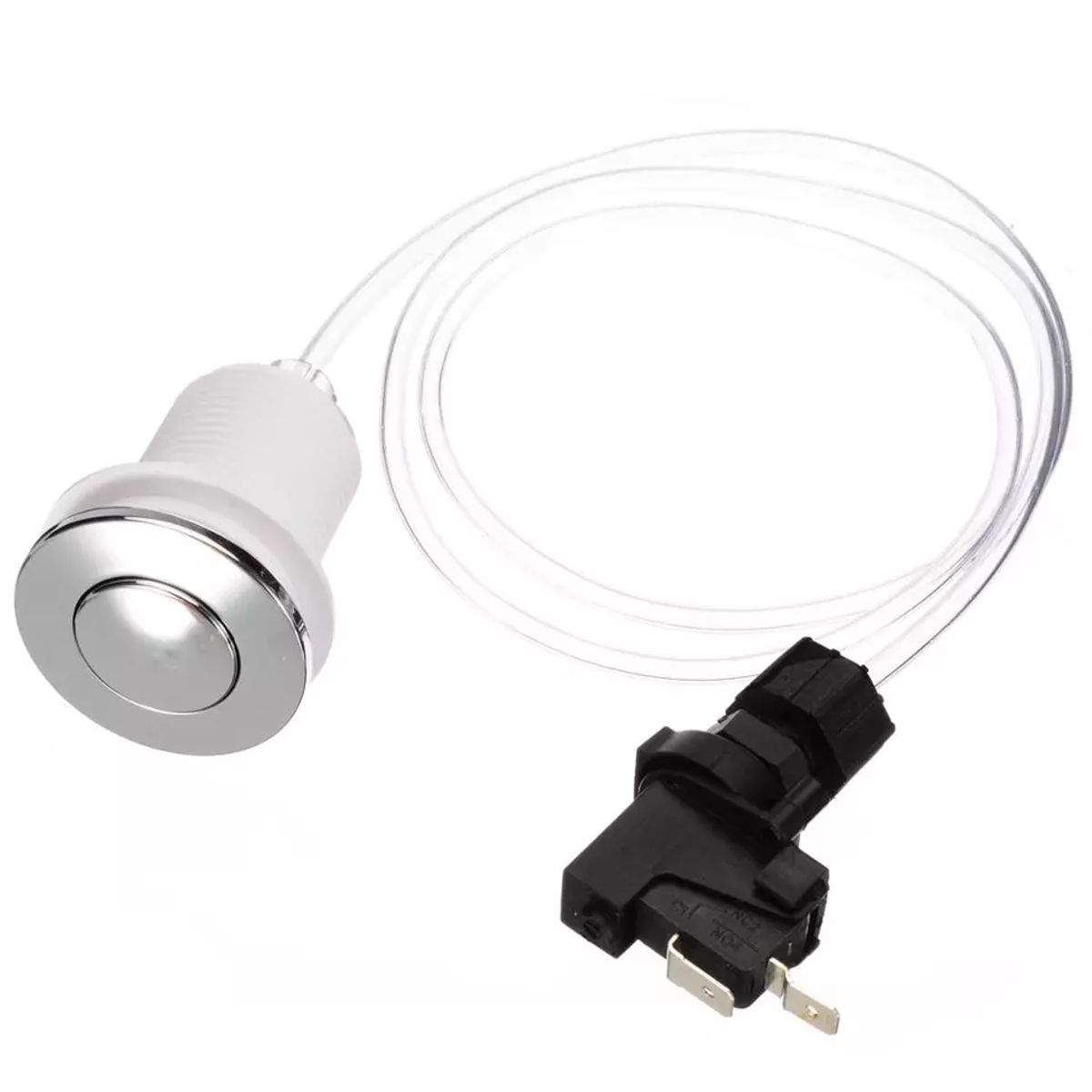 GENERICO - Kit Pulsador Neumático Cromado + Rele Hidromasaje - Jacuzzi