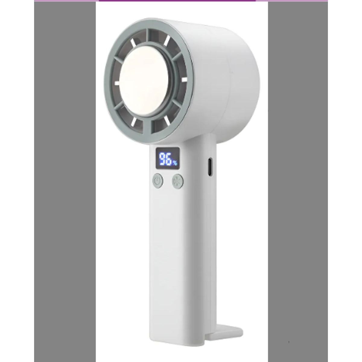 GENERICO - Mini Ventilador De Mano Portátil Soporte Plegable Y Pantalla