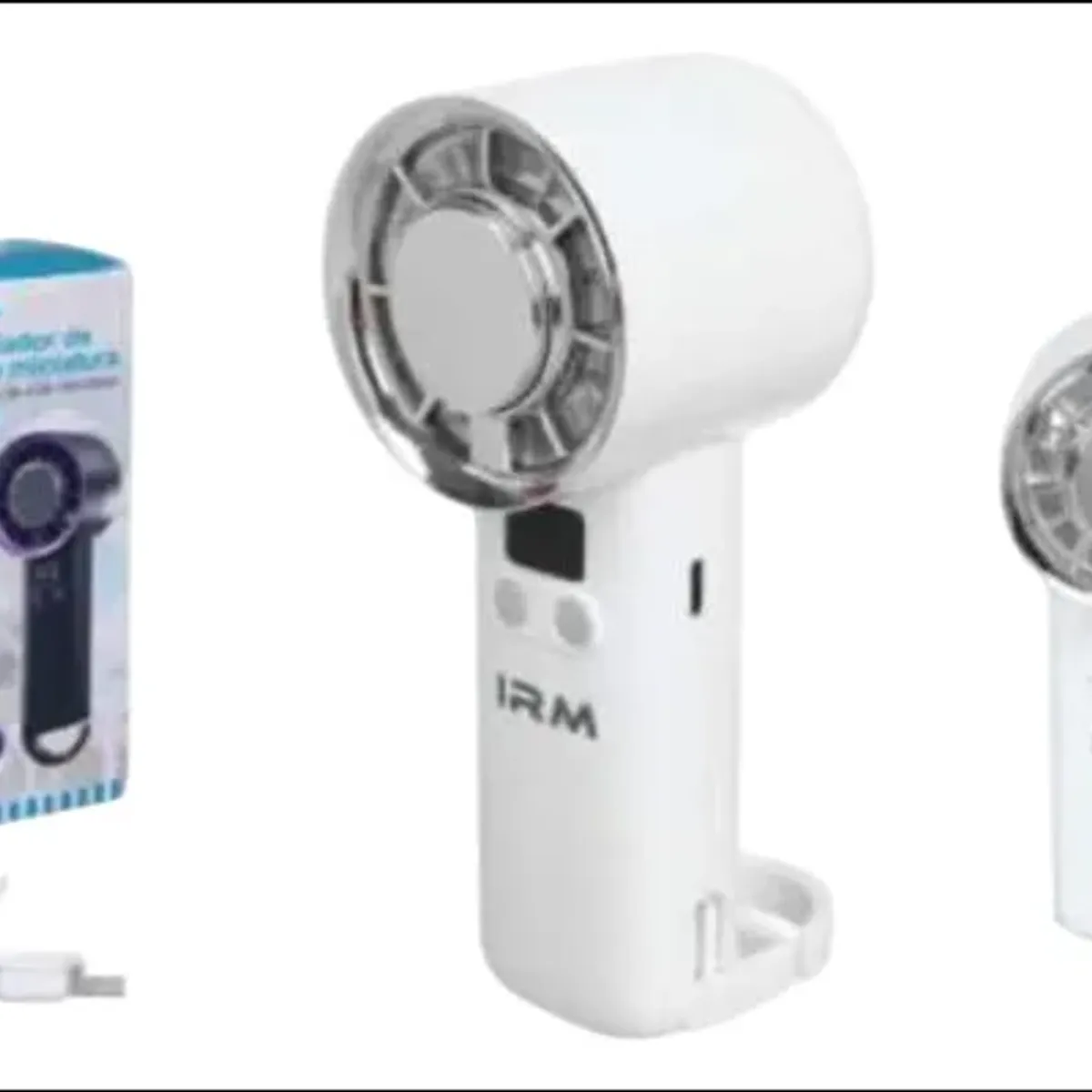 GENERICO - Mini Ventilador De Mano Portátil Soporte Plegable Y Pantalla