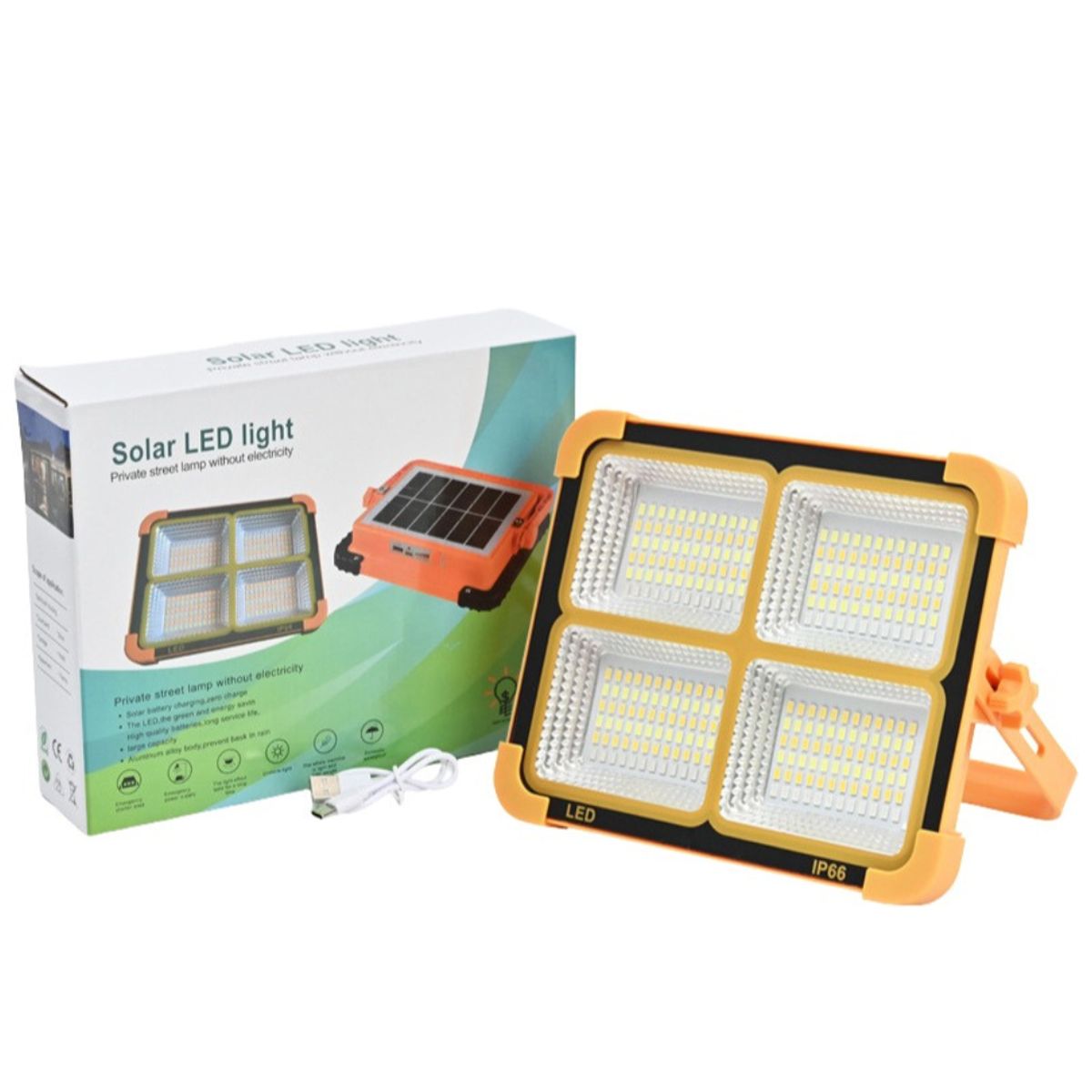 GENERICO - Reflector Solar Led Portátil Ip66 Impermeable