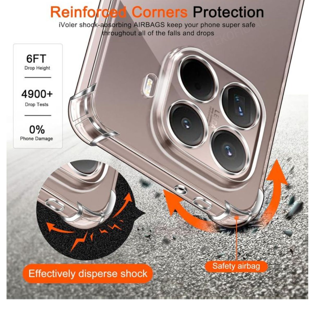 GENERICO - Carcasa Transp Antishock Para Xiaomi 15T Pro + Lamina Vidrio