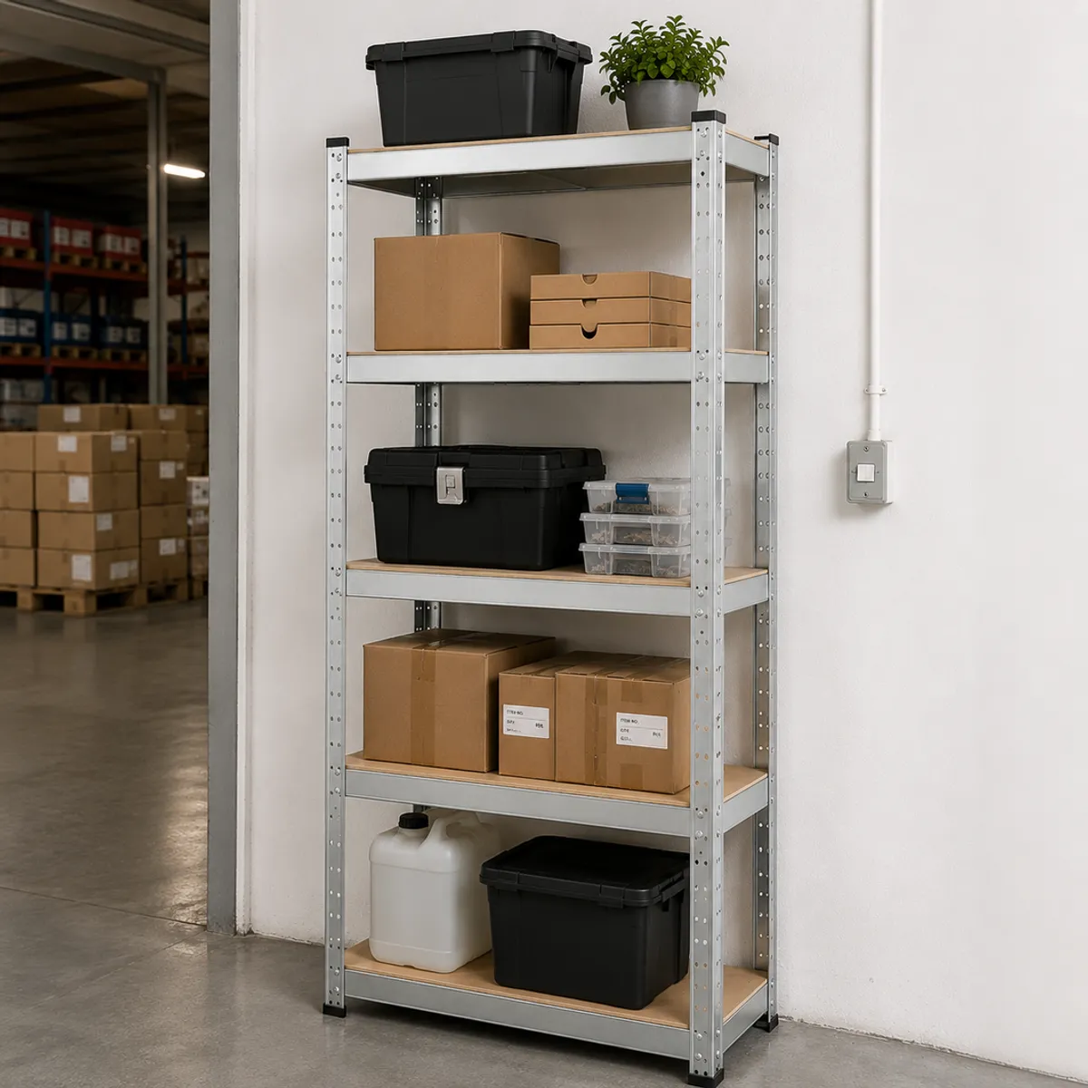 TIENDA EL GARAGE - Estantería rack Metálica 5 Niveles 150x30x70 cm 175 kg Bodega Garage Cocina