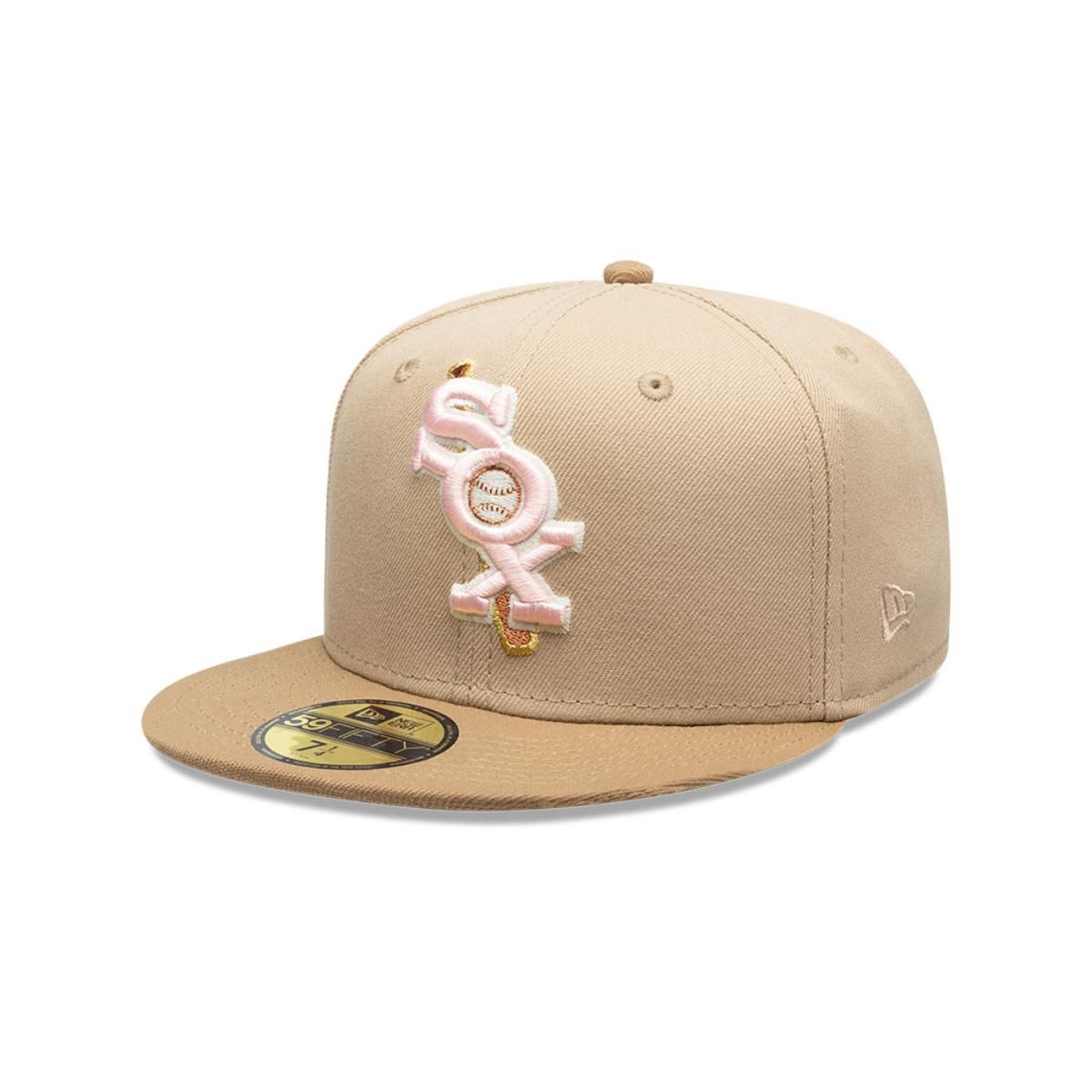 NEW ERA - Gorra 59Fifty Chicago White Sox Pink Khaki Beige
