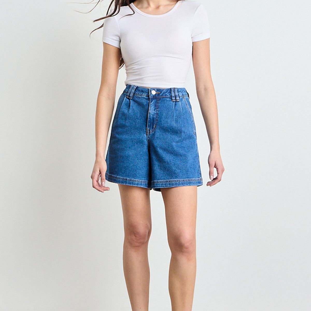 IO - Short Mezclilla Mujer Celeste Io