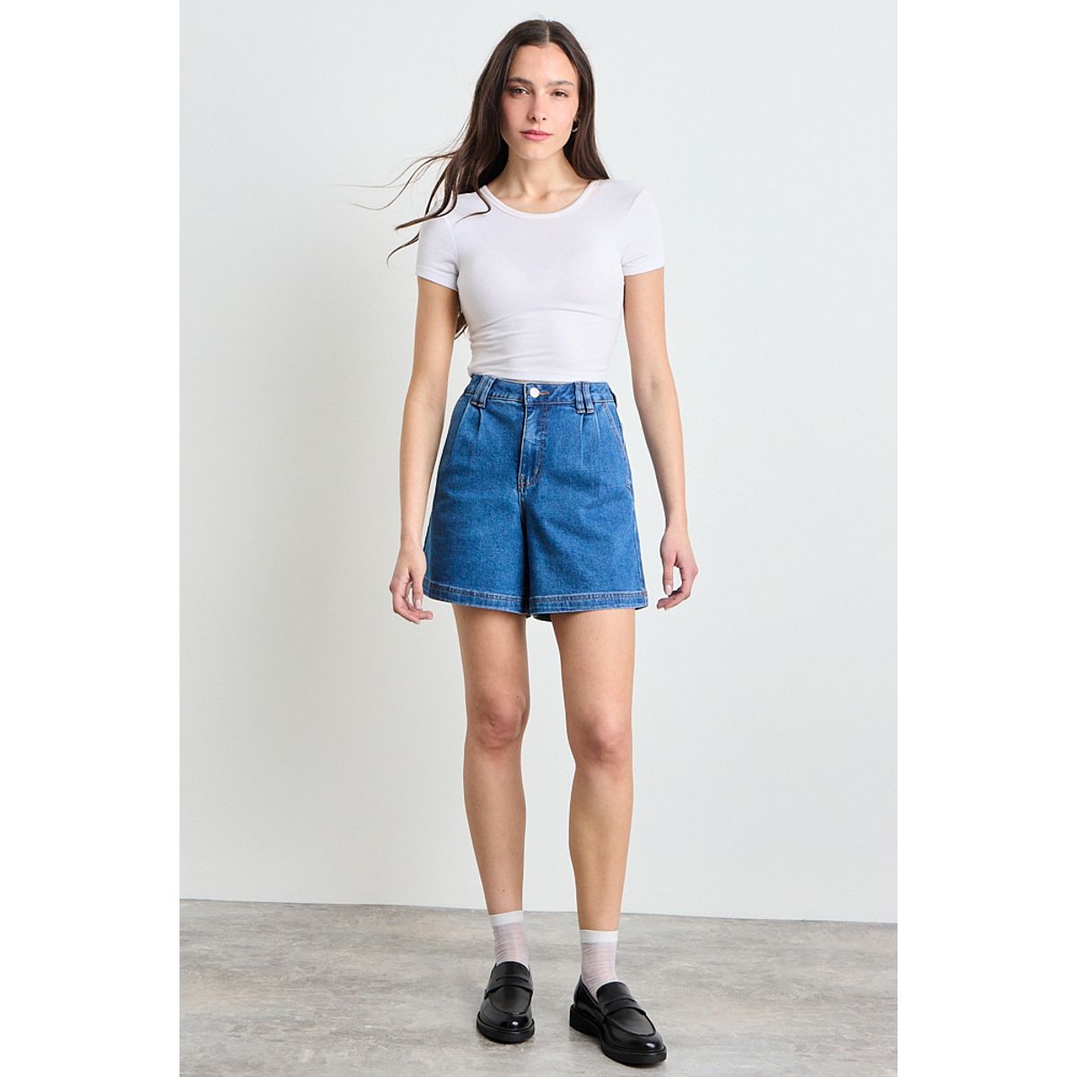 IO - Short Mezclilla Mujer Celeste Io