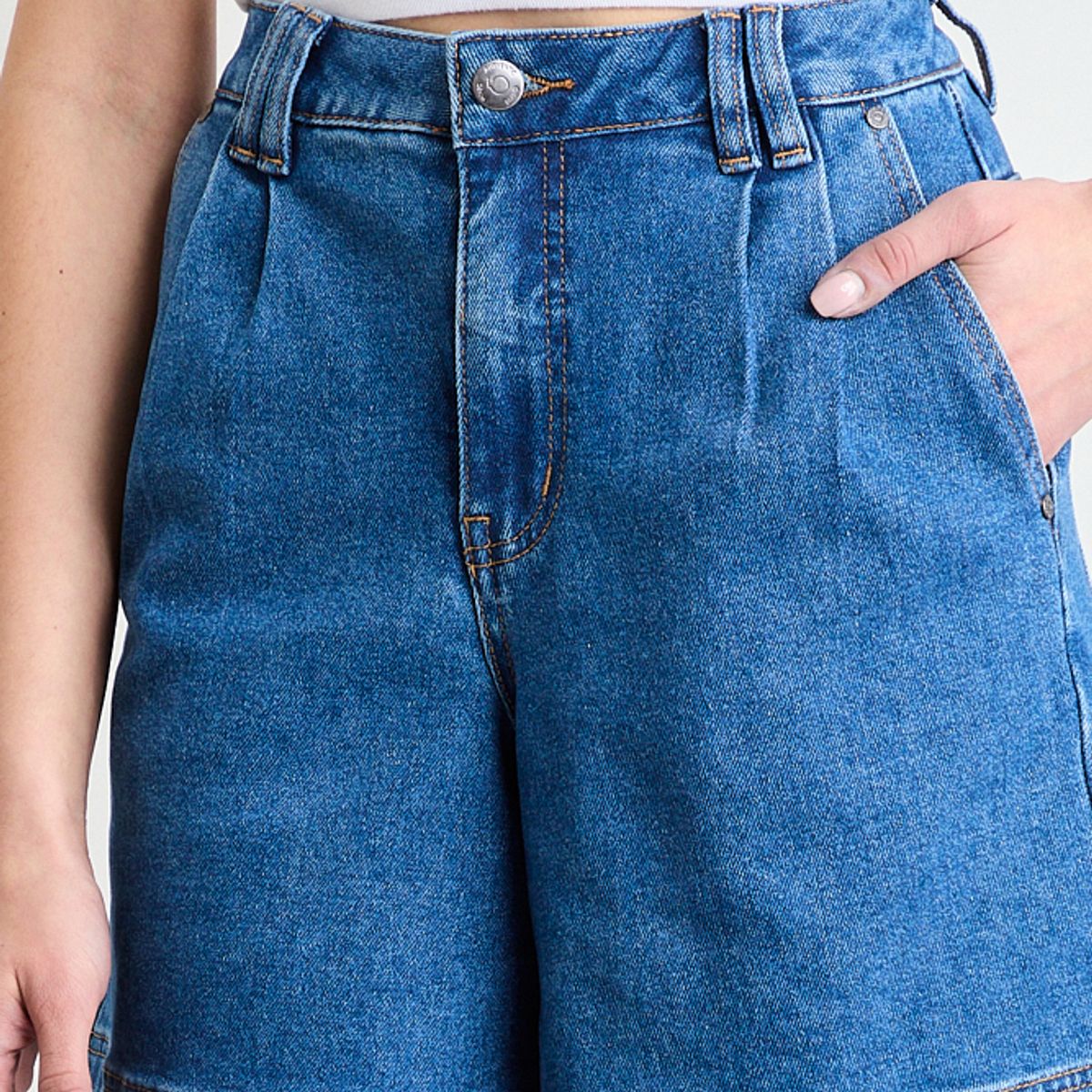 IO - Short Mezclilla Mujer Celeste Io