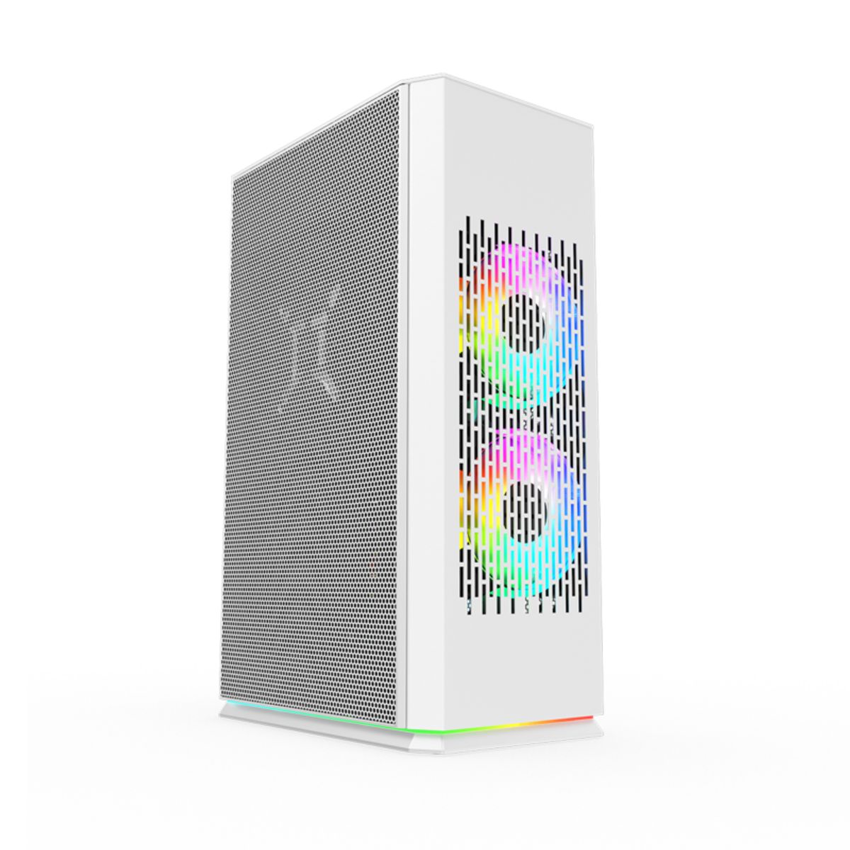 KRONOS - Gabinete Kronos Ophion Mini-ITX, 1 cooler, 3.0 USB – Blanco