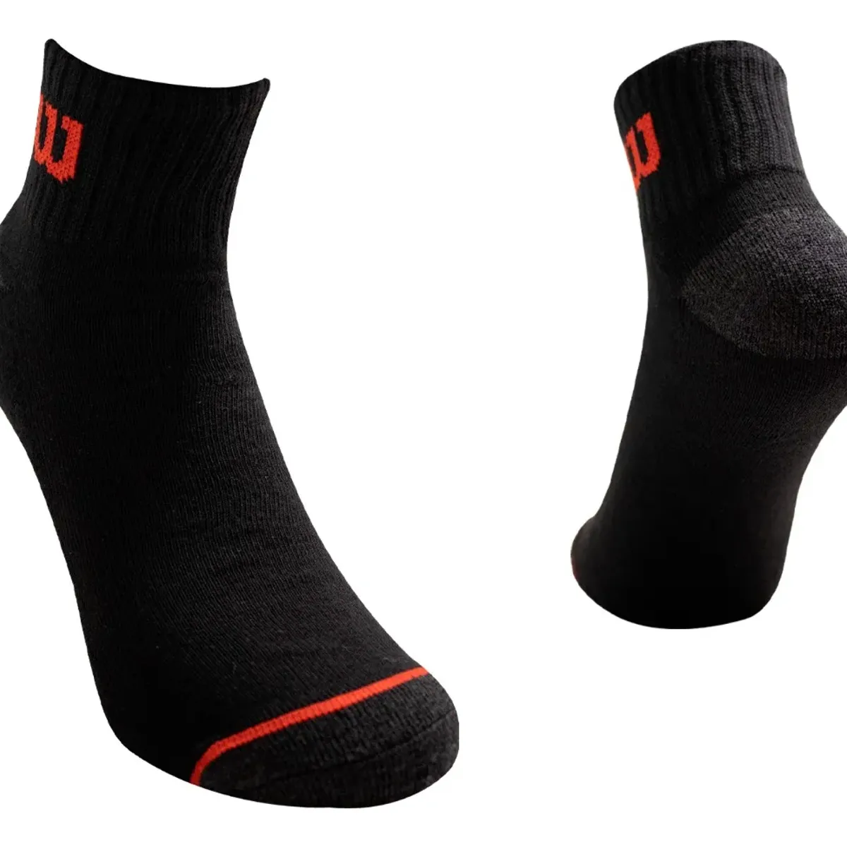 WILSON - Calcetines Wilson 3 Pack Hombre Quarter Reforzados Negro Talla 40 a 44