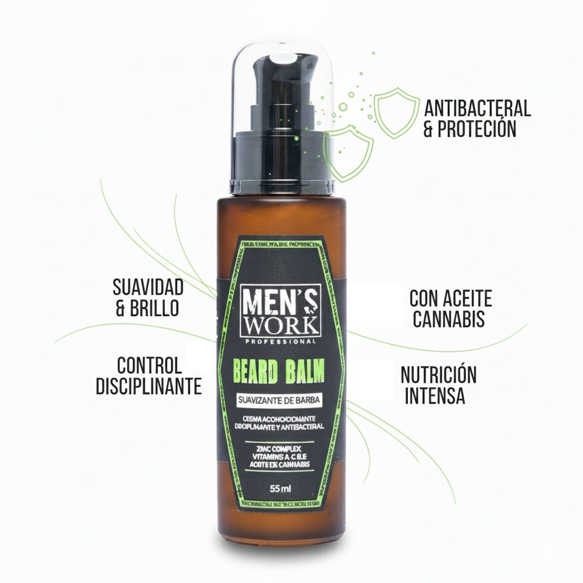 CLOE - Balsamo suavizante de Barba Mens Work 55ml