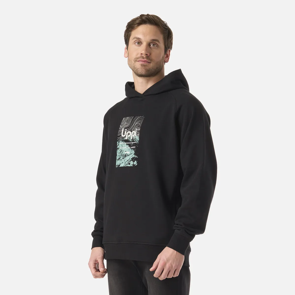 LIPPI - Polerón Hombre Insigne Hoody Sweatshirt Front Print Negro Lippi