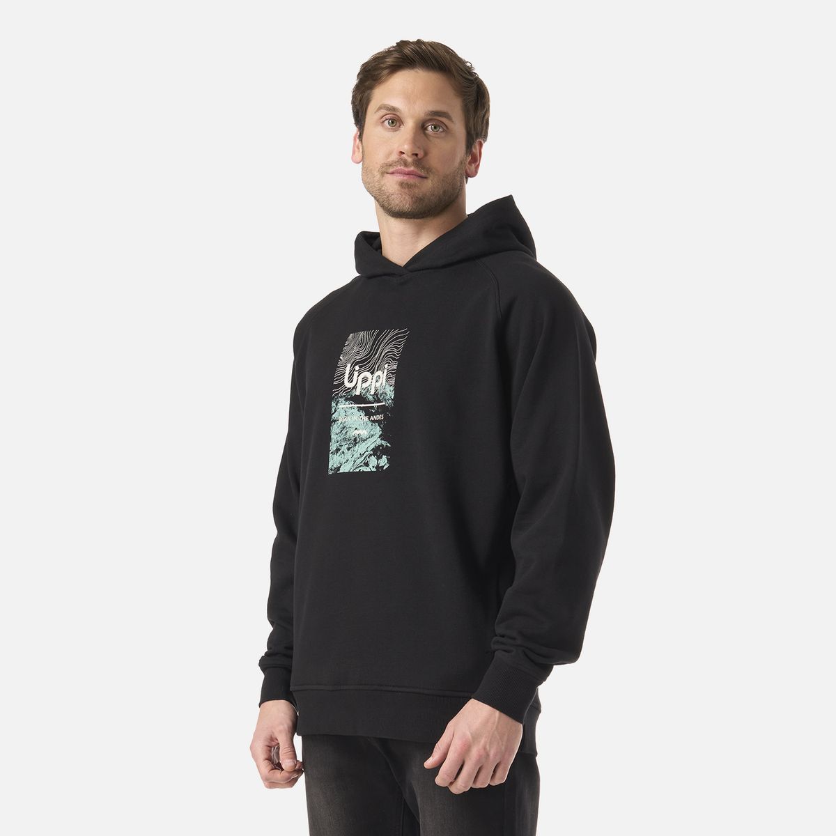 LIPPI - Polerón Hombre Insigne Hoody Sweatshirt Front Print Negro Lippi