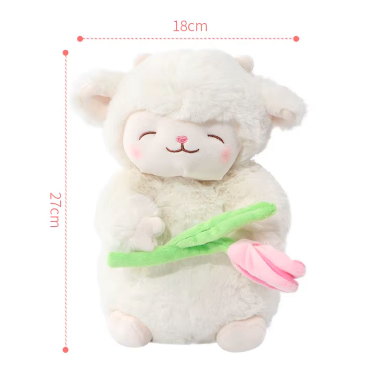 GENERICO - Peluche Cordero Corderito Tulipan Tierno 27 cm