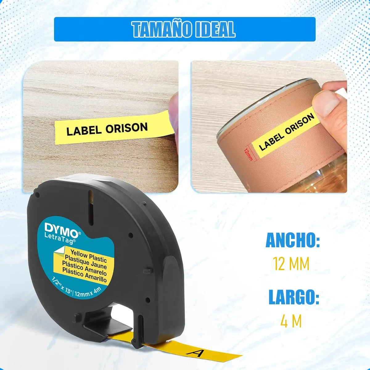 DYMO - Cinta Para Rotuladora Repuesto Etiquetas Dymo Etiqueta Dymo