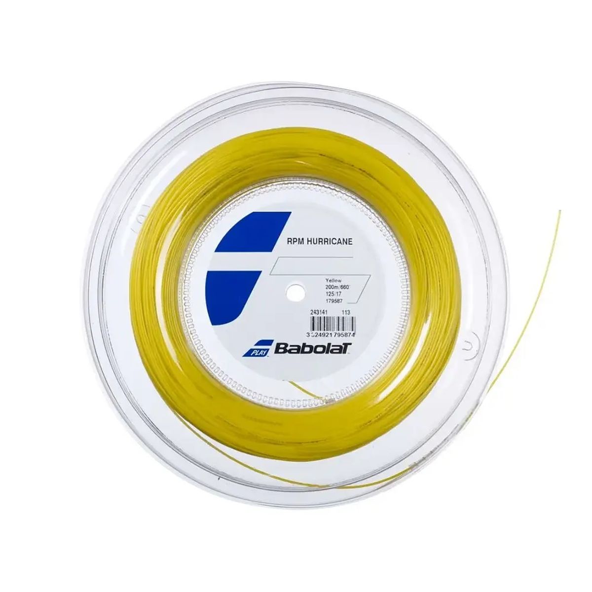BABOLAT - Rollo de Cuerda Babolat Rpm Hurricane Amarillo 1.30 - 200m