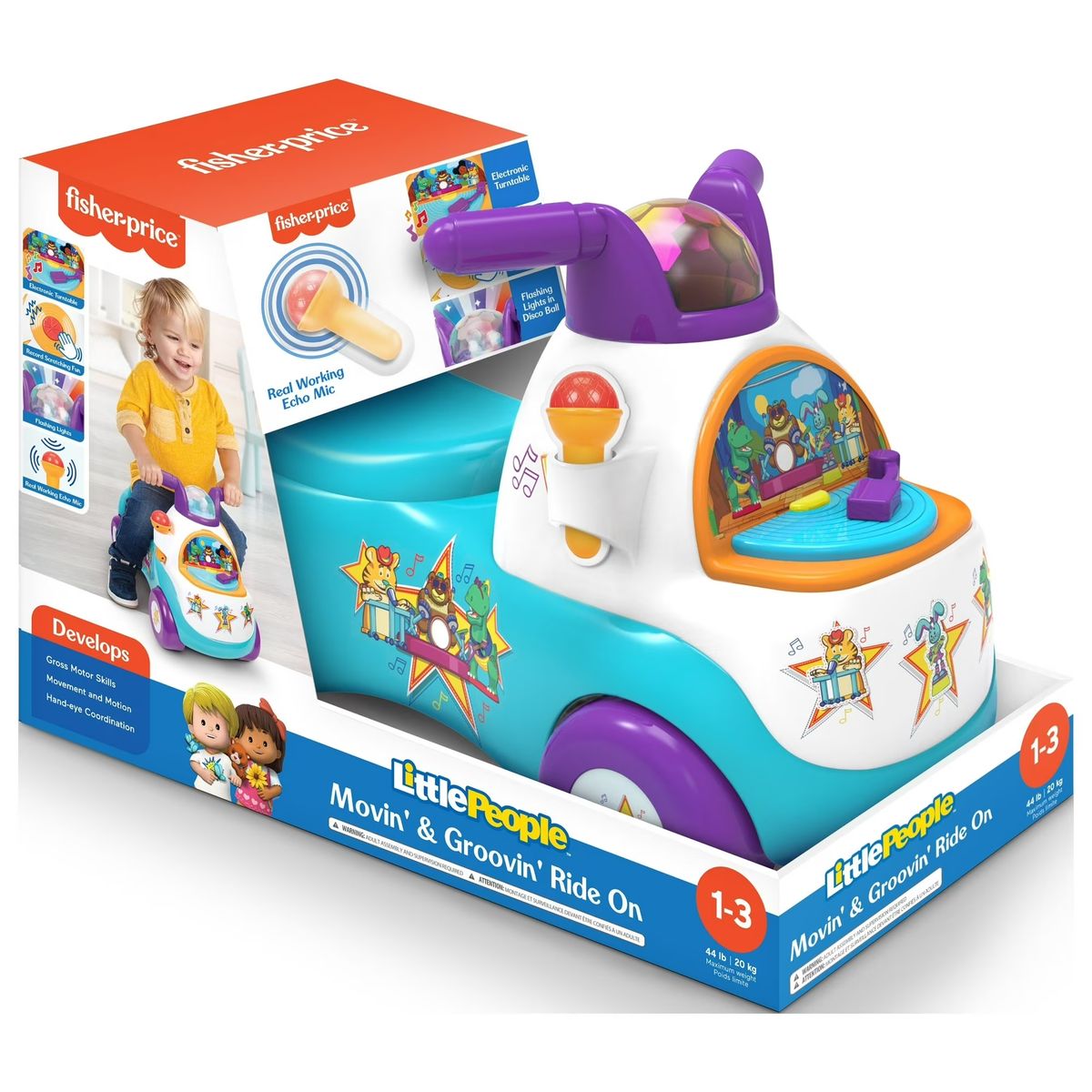 FISHER PRICE - Auto Corre Pasillos Fisher-price Movin & Groovin Ride On - Multicolor