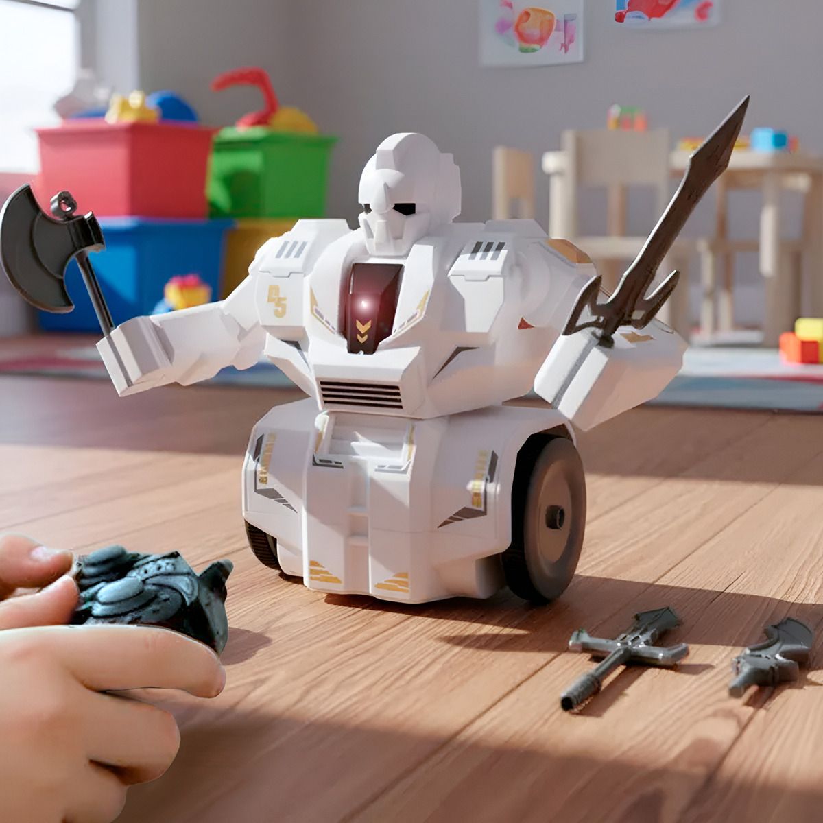 HOMEBRANDT - Juguete A Control Remoto Robot De Batallas Con Armas