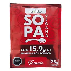 REVITTA WELLNESS - Pack 7 Sopas + Proteína 75 Grs (whey O Vegana) 2 Servicios